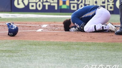 '한화와 멀어진다.' 에이스의 충격적 2회 헤드샷 퇴장→타선 침묵→8위팀에서 다승 1위 탄생. NC, 30승 도달. 2연패 LG, 한화와 1.5G차[잠실 리뷰]