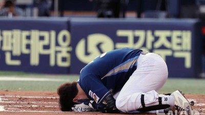 공에 헬멧 맞은 NC 박건우, 엑스레이 결과 골절 피해…18일 CT 검사(종합2보)