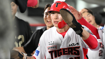 '득타율 .381' 만루에서 더 강하다...KIA 상승 이끄는 공포의 호령존, 누가 잇몸이라 했나