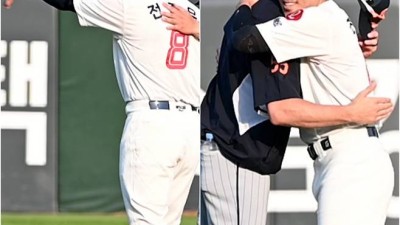대전 예수 불러낸 롯데 캡틴, 뜨거운 포옹의 이유[부산 현장]