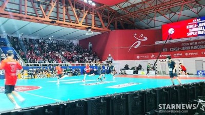 '일본은 한국의 적수가 되지 못했다' 11승 1무 2패 압도!.. 남자 핸드볼 친선경기 한일전 27-25 짜릿한 승리 '막판 맹추격 뿌리쳤다' [청주 현장]