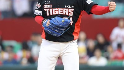 양현종, 10번째 '광현종' 맞대결서 웃었지만…날아간 시즌 6승
