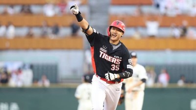 '무서운 호랑이, 파죽의 6연승' KIA, ERA 1위 상대 선취점에 8회 재역전 2점포 폭발
