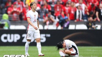 90+2분 악몽의 역전패 日 축구, 우라와 탈락에 충격...수비만 하고 패배→세계의 벽 높았다