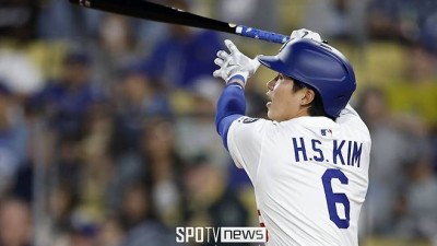 노히트 깬 김혜성 2루타에 로버츠 감독은 극찬 정말 고마웠다, 다저스에 자신감 심어준 안타