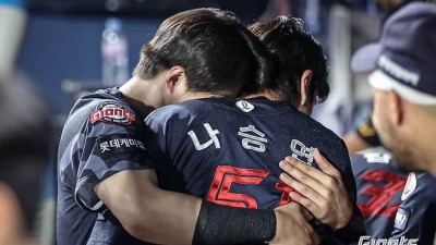 '승엽+원중 극장' 롯데, 0-3 뒤집는 건 일도 아니다!…나승엽 대타 3점포로 NC 7-6 제압 [창원:스코어]