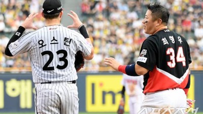 '호랑이 기운 무섭네' 1983년생 최형우 타격에 감탄한 오스틴...'형님 어제오늘 벌써 4안타입니다'