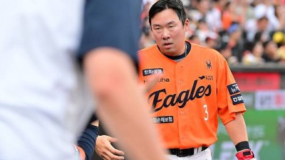 '6월 타율 0.231' 72억 내야수 1군 사라졌다 왜? 본인은 괜찮다고 하는데…치는 것 빼고 안 되니까 [대전 현장]