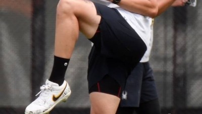 이 햄스트링이 힘의 원천이었구나...속살 드러낸 폰세, 보는 순간 감탄사가 절로 [대전 현장]