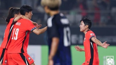 [BE.현장] '정다빈 극적 동점골' 대한민국, 일본과 1-1 무승부... 동아시안컵 2연무로 최종 대만전서 우승 향방