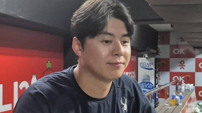 강우콜드 승리에도 웃지 않은 노시환 비 피해 가슴 아파