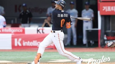 한화 선택 틀리지 않았다…리베라토, '정규직' 전환 후 한층 '펄펄'