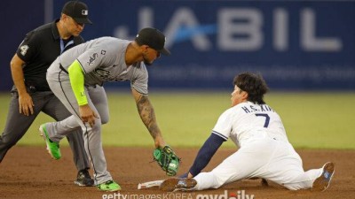 탬파베이 감독 진짜 더위를 잡수셨나…김하성 도루하다 어떻게 됐는지 봤으면서 또, 탈출만이 살길