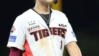 제 생각에는... KIA 박찬호 최적 타순, 1번이 맞나요 2번이 맞나요... 꽃감독의 대답은 [MD광주]