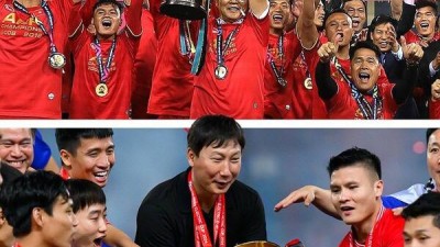 한국 신드롬 미쳤다! 박항서-신태용 뛰어넘을까...김상식, 베트남 2번째 트로피 코앞 'AFF U-23 챔피언십 결승 선착'
