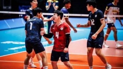 '22점 괴물' 이준호, 브라질전서 또 폭발...한국 U-19 배구 16강 확정에 연속 메달 간다