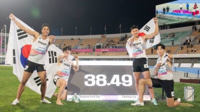 韓 계주 첫 금메달 쾌거…‘태양의 후예’ 아역 출신이었다