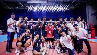 한국 U-19 남자배구, 세계선수권 16강서 중국 3-0 완파…8강행