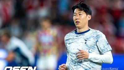 ‘손흥민 전반전 벤치만 달궜다’ 토트넘, 아스날과 홍콩친선전 1-0 리드하며 전반 종료
