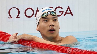 이주호, 세계수영선수권 배영 200ｍ서 한국신기록…결승은 무산