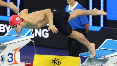 지유찬, 세계선수권 자유형 50m 亞신기록…한국 사상 첫 결승(종합)