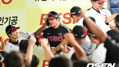 ‘1위 한화와 승차 없다. 후반기 13승2패 미쳤다’ LG, 삼성에 7회 강우콜드 게임→또 6연승 질주…오지환 2G 연속 홈런, 치리노스 9승…삼성 5연패 [대구 리뷰]