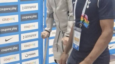 떠들썩하던 믹스트존 취재진, 잠시 일동 '숙연'...토트넘, 쏘니와 헤어지자마자 '초비상' 걸렸다→무슨 일이