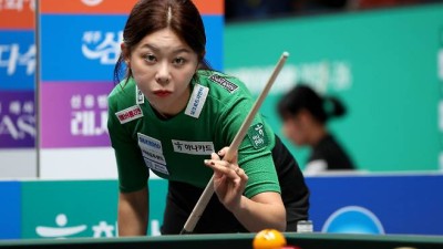 '당구 여제 기세 무섭네' 김가영, 무려 22점 차 압승…강호 스롱도 2회전 안착