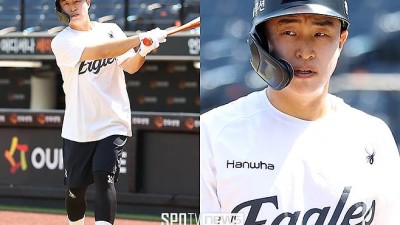 '한화 타선에 불붙인다' 대전구장 도착한 손아섭…타격 훈련하며 1군 복귀 시동