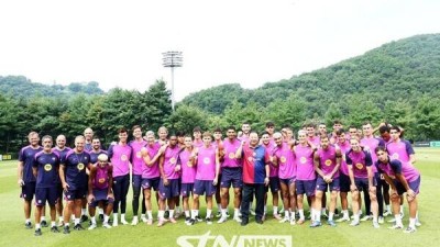 FC바르셀로나, 파주 국가대표트레이닝센터에서 공식 훈련 진행