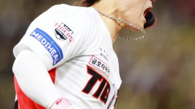 'OPS 1.503' 韓 최고 타자 잃을 위기, 절망적 시즌 아웃…KIA만의 손해가 아니다