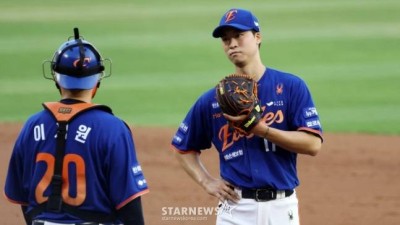 '극악부진' 엄상백, 팔꿈치 MRI 검진 선수 본인 요청→결과부터 보겠다