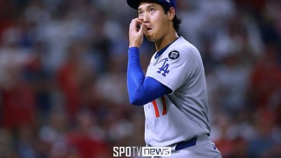 '오타니 시즌 최다 실점' 불펜 무너진 다저스, 18년 만에 원정 스윕패 충격…에인절스전 7연패+1위 샌디에이고와 1경기 차 벌어졌다