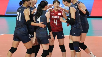[#STN@현장] '문지윤-육서영-강소휘 39점' 대한민국, 스웨덴과의 3차전 1-3 패배...첫 승 또 무산