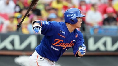 추격하는 한화 파죽의 5연승…달아나는 LG, 박동원 홈런포로 역전승