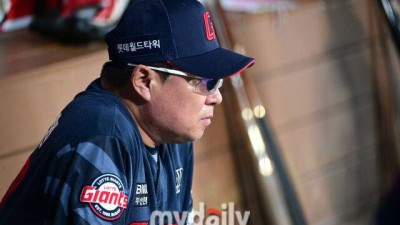책임은 감독이 진다 김태형 감독의 묵직한 메시지, 7연패에도 선수단을 감쌌다 [MD부산]