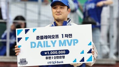 “147㎞ 위로는 던지지 마” 삼성 최원태 일깨운 ‘강민호다운 조언’