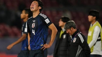 심판에 졌다 눈물 펑펑 日 U-20 '충격' 탈락…'中, 어이없는 결과에 놀란 모습'