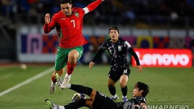 '예견된 탈락' U-20 축구, 모로코에 1-2 완패… 월드컵 16강 탈락