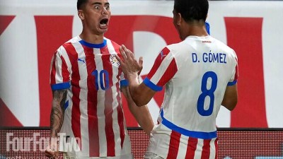 [442.review] '亞 최강' 일본 이럴 수가...'알미론 선제골' 파라과이와 2-2 진땀 무승부→A매치 3G 무승