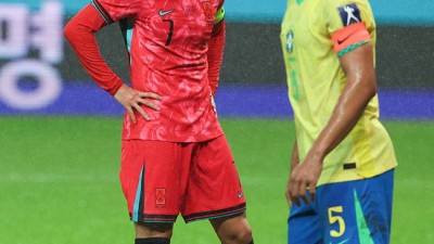 '브라질전 대패' 손흥민 넘어져 있을 시간 없어…파라과이전 좋은 모습 보여드리겠다