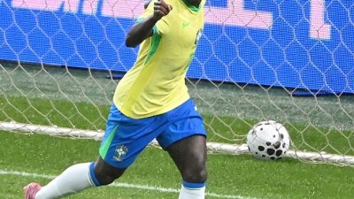 마음이 이미 꺾였다 브라질 앞에서는 일본도 똑같다, 비니시우스 득점 장면 보고 '덜덜'...日 데리고 놀겠다