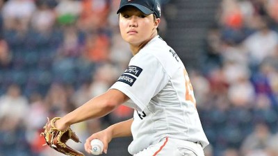 '153km 쾅' 또 KKK 압도했다…데뷔 시즌에 가을야구→태극마크까지, 정우주 나는 행운아 [대전 인터뷰]