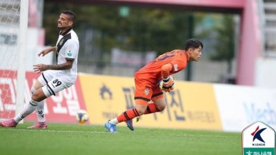 [K리그2 라이브] NC 다이노스도 9연승 해서 가을야구 갔잖아요...3연속 클린시트 주역 신송훈이 꿈꾸는 PO 기적