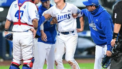 ‘초대형 악재 터졌다’ 삼성, ‘허리 부상’ 김영웅 선발 제외…전병우, 9번 3루수 선발 출장 [준PO4]