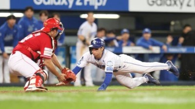 [준PO4] '미친 판단·주루' 김성윤, 주루코치도 무시한 폭풍질주