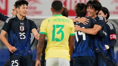 일본은 달라도 너무 달랐다, 브라질에 3-2 대역전승…0-5 완패한 한국과 확연한 ‘대조’