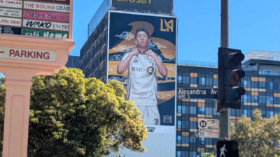 美 LA, '손흥민 벽화' 뒤덮이고 있다 韓 역사상 이런 선수 또 나올 수 있나...SON, LAFC 입단 두 달 만에 정복 완료 MLS 완전히 뒤흔든 선수