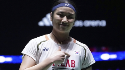 1세트 내줘도 굳건했던 ‘셔틀콕 여제’···안세영, 미야자키에 2-1 역전승, 덴마크오픈 4강행, ‘숙적’과 코리아오픈 결승 리턴매치 성사되나?