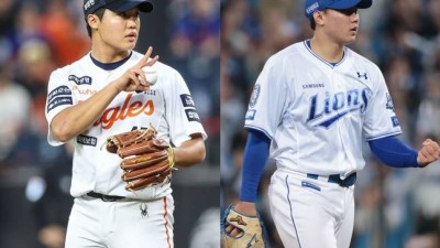 정우주 어제 맞은 홈런 이제 떨어졌다→배찬승 졸업사진 보냈다, '특급루키' 둘 귀여운 신경전 [PO1 현장]